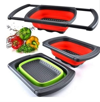 ESCURRIDOR PARA LAVADO DE FRUTA ROJO